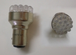 LED Rück-/Bremslichtlampe "Zweifaden" 6V 19 LED weiss