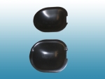 Satz Türgriffmuscheln schwarz, VW Polo / Audi 50, NOS