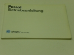 Betriebsanleitung VW Passat 32  Juli 1987